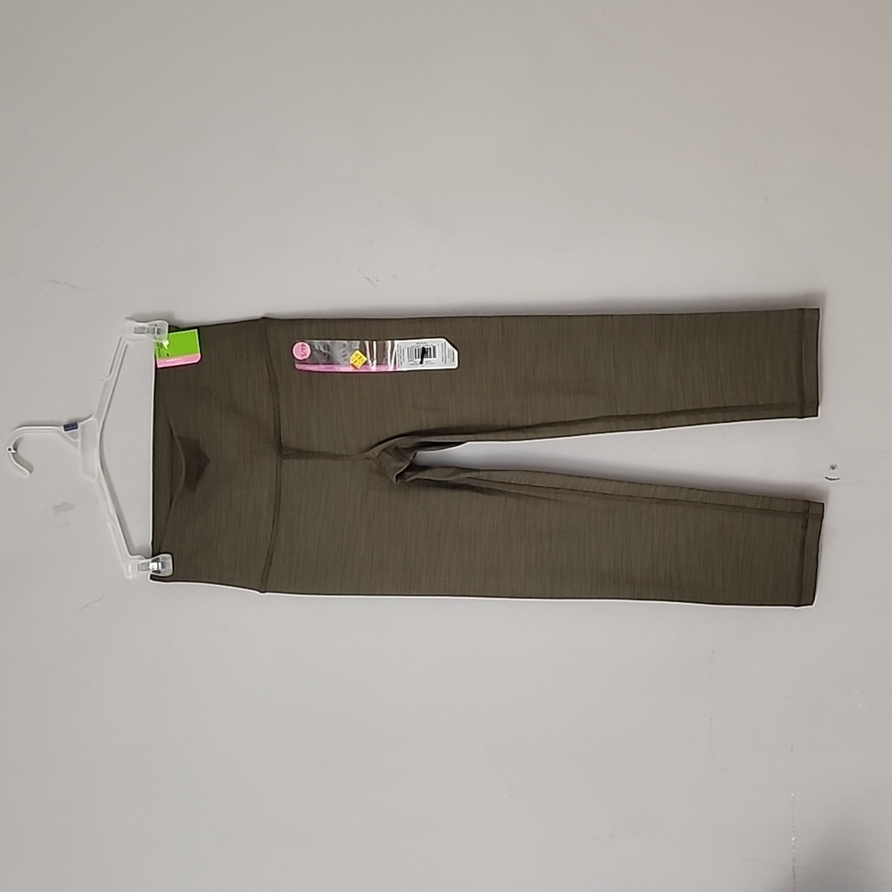 Athletic Works Olive Green High-Waist Leggings